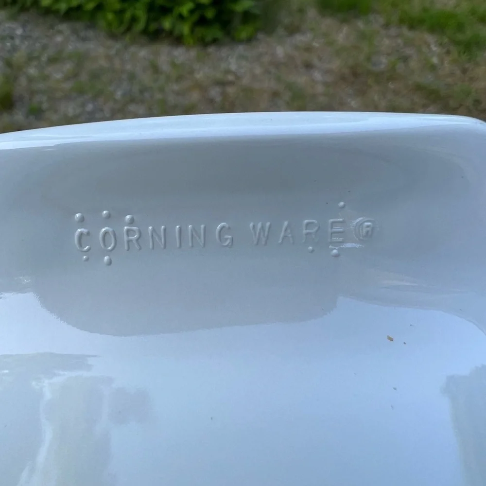 Vintage 80s CorningWare Shadow Iris Square Casserole Baking Dish- 1 Liter